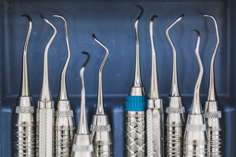 biannual dental cleanings tools