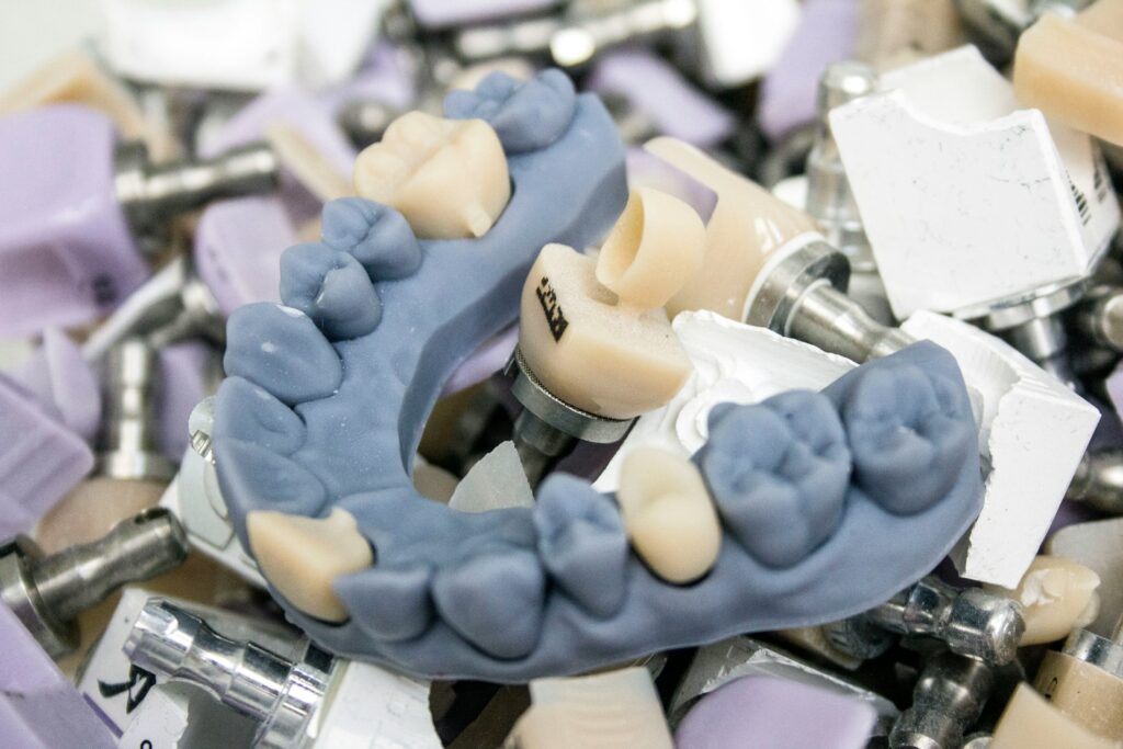 making a dental crown - caring for a dental crown